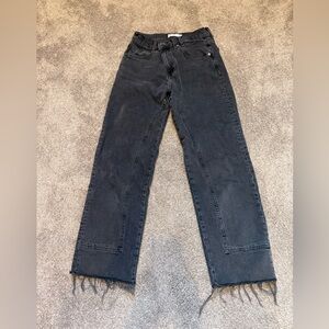 We the Free- Black Frayed Hem women’s Jeans